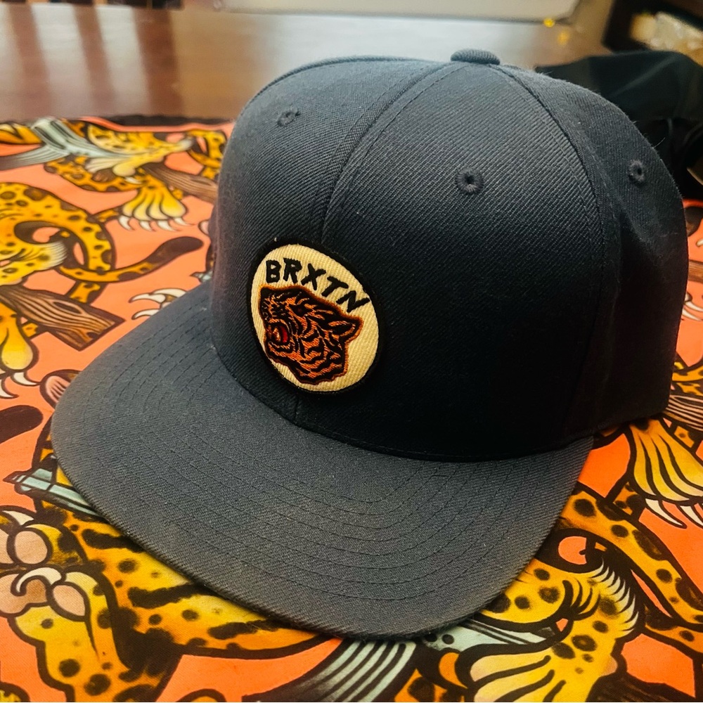 Brixton Blue Snapback adjustable hat - brxtn panther